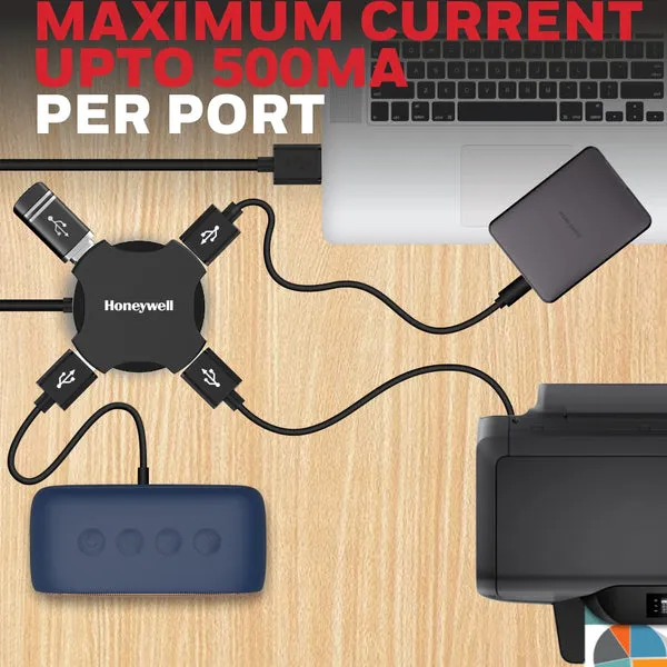 Honeywell USB HUB 4 PORT 2.0 (Open Box) view 3